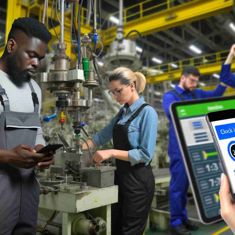 An image illustrating Revolutionizing Manufacturing: Better Times Mobile App Clocking In System