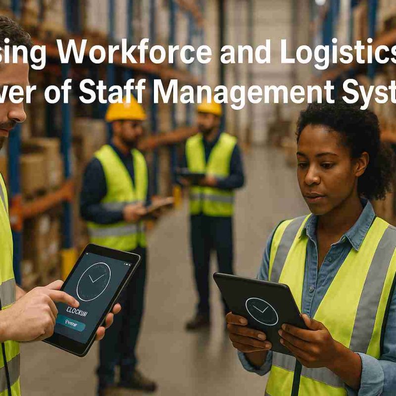 An image illustrating Optimising Workforce and Logistics: The Power of Staff Management Systems