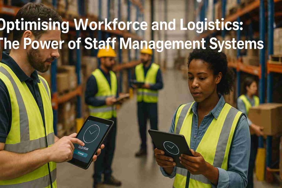 An image illustrating Optimising Workforce and Logistics: The Power of Staff Management Systems